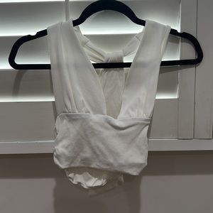 12th Tribe Low V Halter Top Small